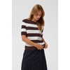 Marron Fudge/Chalk Slim Stripe