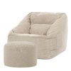 Pouf rond tissu