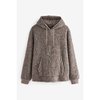 Pull capuche fausse fourrure