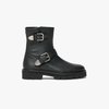 Bottines motardes avec boucles