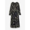 Robe longue noir et doré