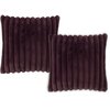 Housse coussin prune