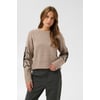 Beige Noir Desert Taupe/Black Flower Emb.
