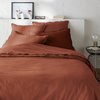 Housse de couette satin rouge
