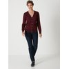 Gilet long rouge femme