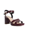 Burg-Croc Print Leather