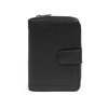 Portefeuille femme cuir noir