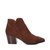 Bottines daim camel femme