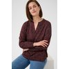 Marron Fudge/Noir Black Flower Print
