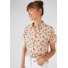 Tee shirt fleuri femme