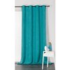 Rideau bleu turquoise et gris