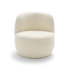 Fauteuil rond blanc