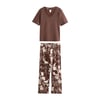 Floral Brun Chocolat