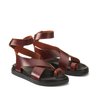 Sandales talon camel