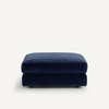 Pouf bleu velours