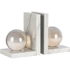 Blanc Marbré Et Cristal Fumé