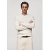 Pull maille blanc homme
