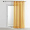 Voilage jaune moutarde motif