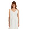 Robe longue blanche femme enceinte