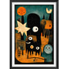 Affiche + Cadre En Bois - Noir