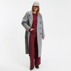 Abrigo lana mujer gris
