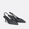 Slingback noir cuir
