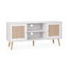 Meuble tv scandinave blanc et bois