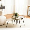 Table basse noir et laiton