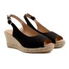 Espadrilles talon compensé bout ouvert