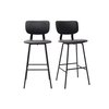 Tabouret métal noir
