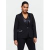 Blazer satin noir femme