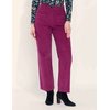 Pantalon velours violet femme