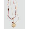 Collier acier doré