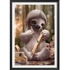 Affiche + Cadre En Bois - Noir