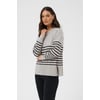 Gris Grey Melange/Black Stripe