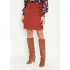 Jupe velours camel