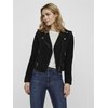 Blouson daim noir femme