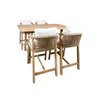 Salon de jardin bas avec table haute