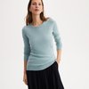 Pull vert sauge femme