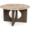 Beige Marbré Et Bois Foncé