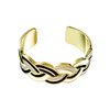 Bracelet jonc or blanc