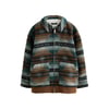 Ikat Zippé Marron Clair/Vert