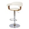 Tabouret de bar cuir blanc