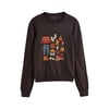 Broderie Automnale Marron Chocolat