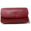 Portefeuille cuir rouge femme