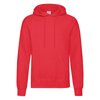 Sweat capuche rouge homme