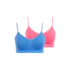 Bleuet + Rose Corail