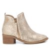 Bottines dorées femme