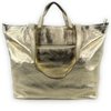 Grand sac cabas doré