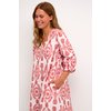 Robe imprimée rouge et blanc